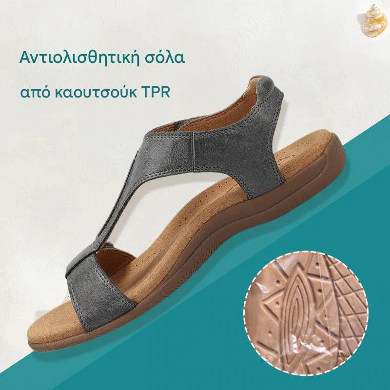 🔥HOT SALE-50% OFF🔥Επίπεδα πέδιλα με στήριξη καμάρας, άνετα στο πόδι, μαλακή αντιολισθητική σόλα