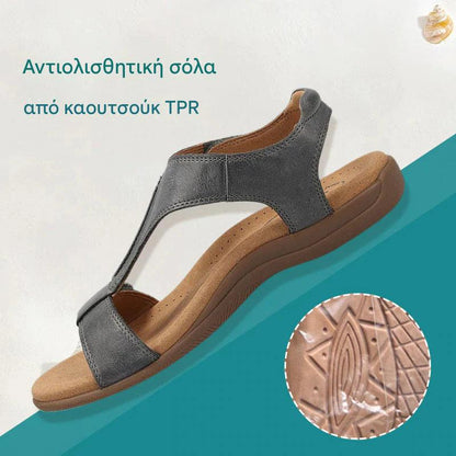 🔥HOT SALE-50% OFF🔥Επίπεδα πέδιλα με στήριξη καμάρας, άνετα στο πόδι, μαλακή αντιολισθητική σόλα