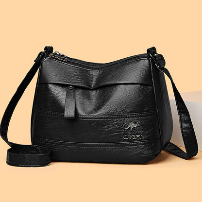 👜 Nowy model, wielowarstwowa torba na ramię w stylu retro o dużej pojemności, modna i wszechstronna