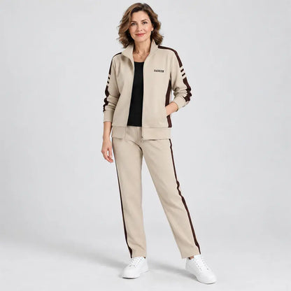 😊【M-5XL】【Μπουφάν + Παντελόνι】😍 Νέο φθινοπωρινό σετ αθλητικών ρούχων για καθημερινή χρήση, σε μεγάλα μεγέθη