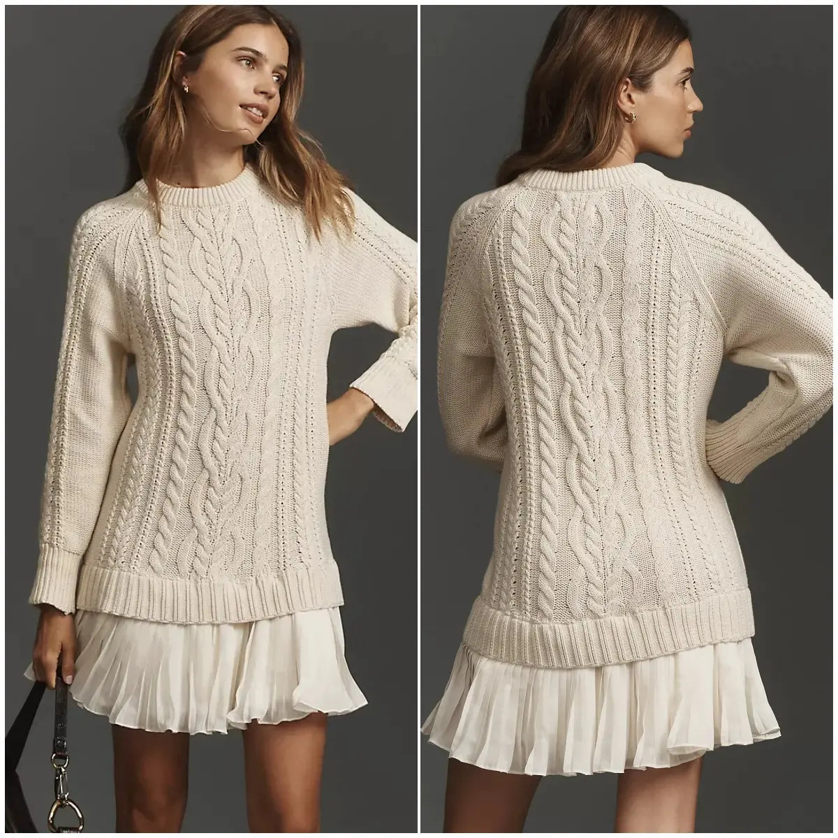 🌟 Poslední den – sleva 50 % 💖【S–3XL】Elegantní dámské zimní pletené šaty s přiléhavým střihem – měkké a pohodlné, vhodné pro různé příležitosti