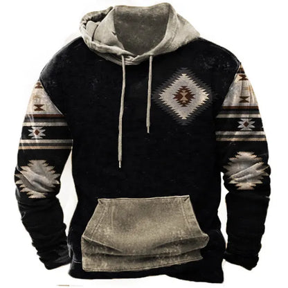 🔥[S-5XL]męska, pogrubiona bluza 3D z długimi rękawami, zapewniająca ciepło i zimno jesienią i zimą