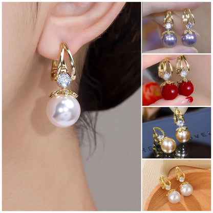 💋Nowe luksusowe francuskie kolczyki z perłami w srebrze 4225482