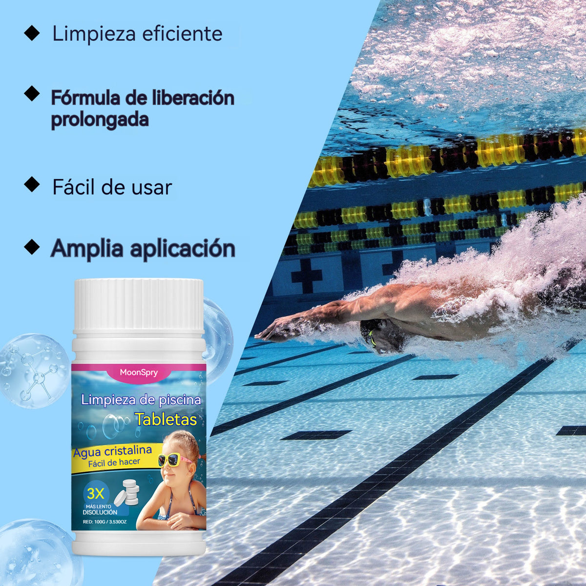 🔥Kupte 1, dostanete 1 zdarma (2 lahve)🏊‍Šumivé tablety na čištění bazénů
