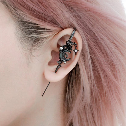 🌙Hipoalergiczne kolczyki Moon Myth Hook-4239036