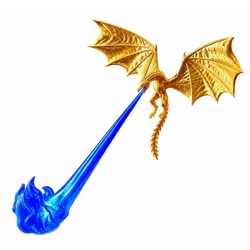 🐉🔥 3D LED světlo s ohnivě chrlícím drakem 🐉🔥| Fantasy zářící dekorace na poličku