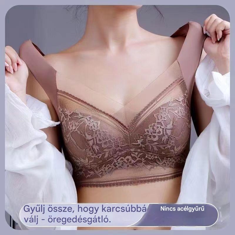 👙✨【Négy darabos szett】Elegáns csipke, kényelmes, varrás nélküli női melltartó