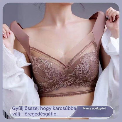 👙✨【Négy darabos szett】Elegáns csipke, kényelmes, varrás nélküli női melltartó