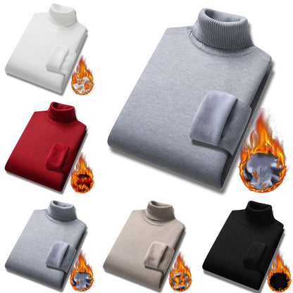 🔥【M-4XL】🔥 Nowy, lekki, luksusowy męski sweter z golfem z kaszmiru, swobodny, biznesowy sweter 4225465