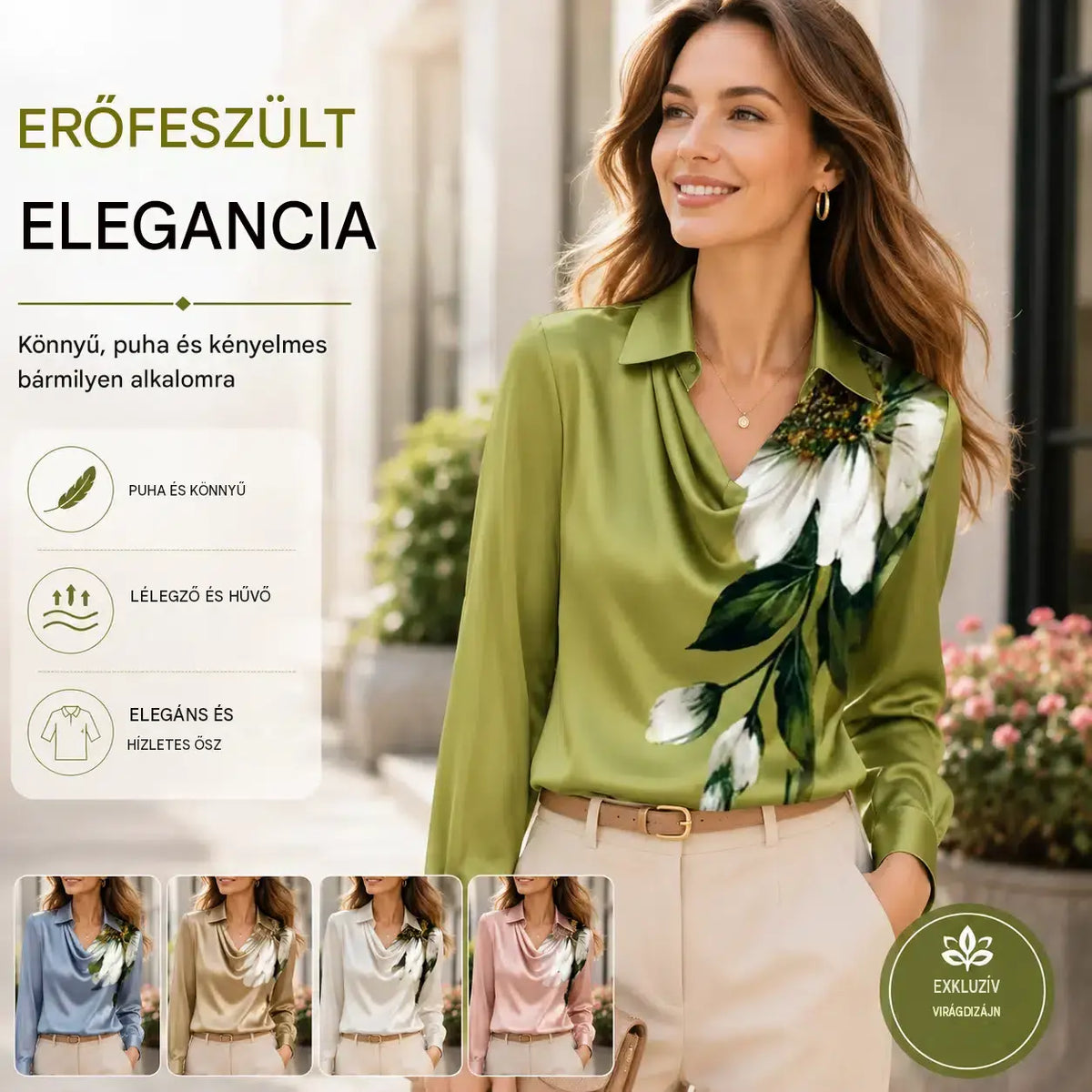 ⭐✨【S-3XL】Egyszerű női ing mintával és lehajtható gallérral