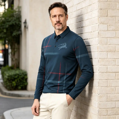 ⭐🔥【M-4XL】Nové polo tričko s dlouhým rukávem a límečkem