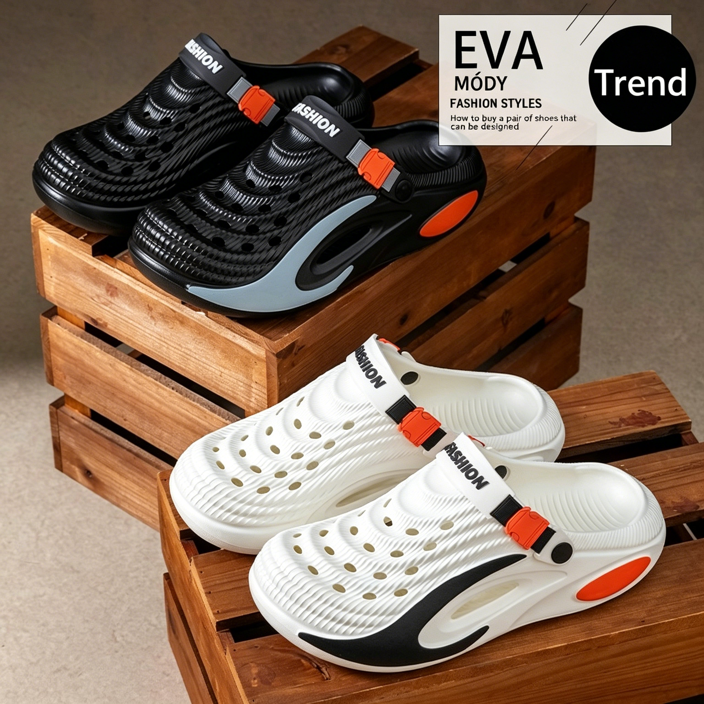 👟 Sleva 50 % 🌬️ Pánské univerzální sandály s tlustou podrážkou z EVA: protiskluzové, super lehké a prodyšné, ideální na pláž, sport i každodenní nošení 🏃‍♂️