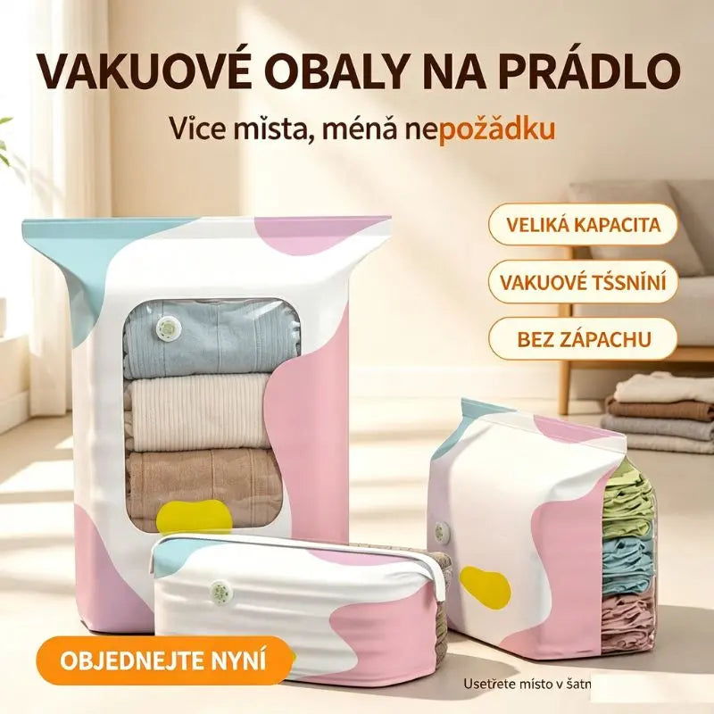 【Sada 5 kusů】Velké kompresní úložné tašky - Ideální pro úsporu zavazadel a místa doma