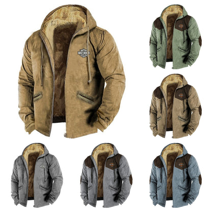 Chaqueta de franela gruesa y holgada para hombre, de moda de otoño e invierno, con 50 % de descuento por tiempo limitado (tallas M-5XL)