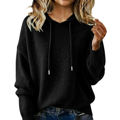 Nuevo jersey de mujer con capucha y cordón (S-3XL) 4191647