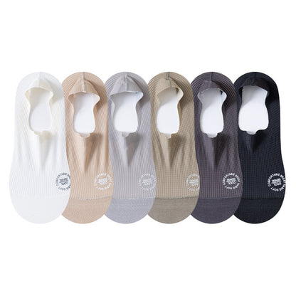 🧦Σετ 6 τεμαχίων από αναπνεύσιμες, λεπτές, αντιολισθητικές, αόρατες κάλτσες γενικής χρήσης