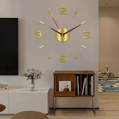 ⏳✨3D svítící akrylové nástěnné hodiny - není nutné vrtat (montáž je nutná)