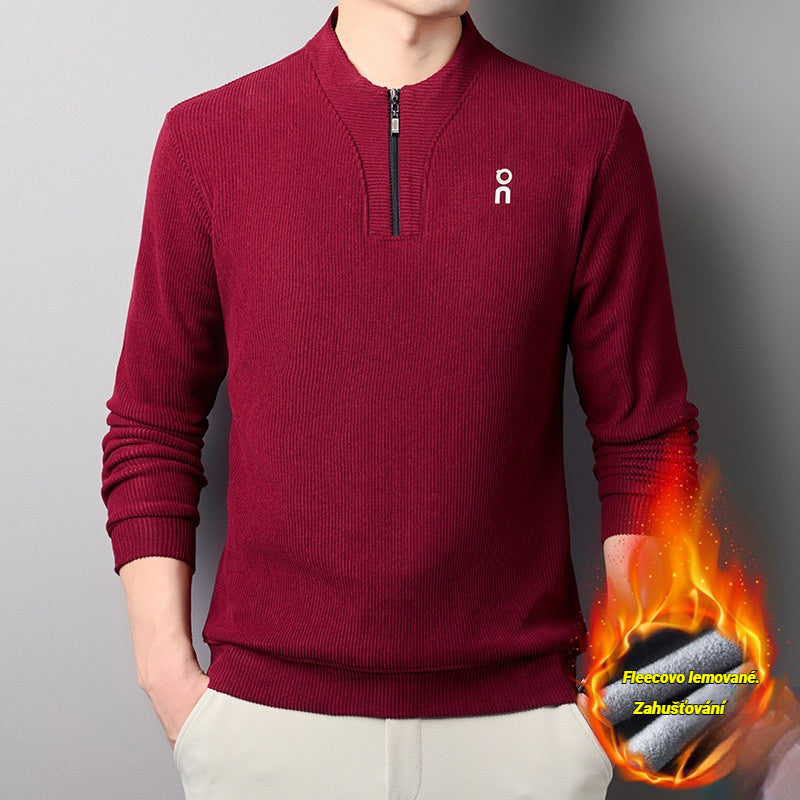 🔥【M-4XL】Nowa modna bluza z grubego polaru z zamkiem błyskawicznym do połowy 4205901