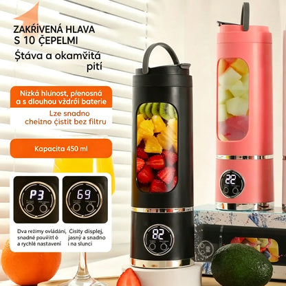 ✨🍹 Bezdrátový přenosný mixér 🔥 Bezdrátový přenosný design
