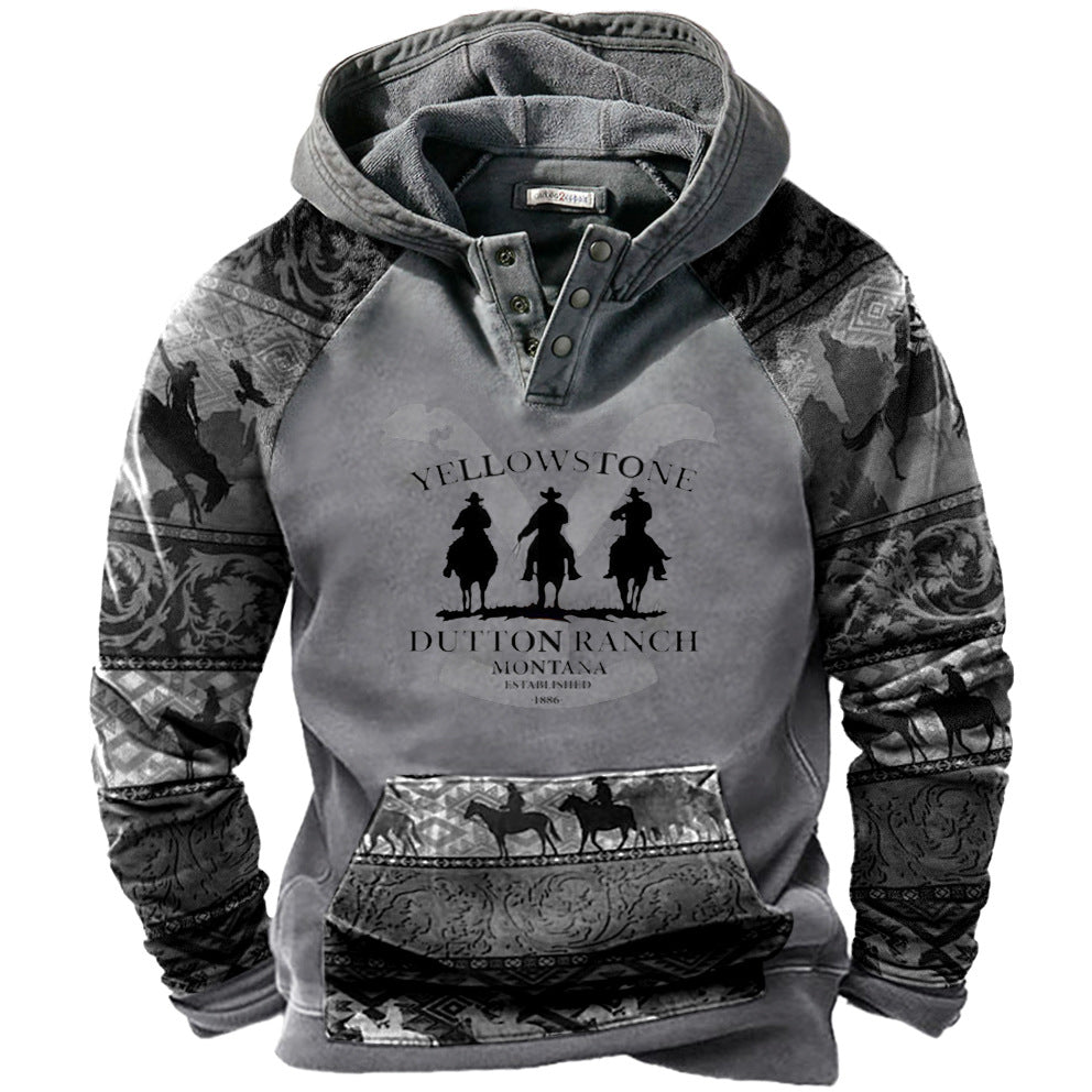 🔥[S-5XL]męska, pogrubiona bluza 3D z długimi rękawami, zapewniająca ciepło i zimno jesienią i zimą 4225467