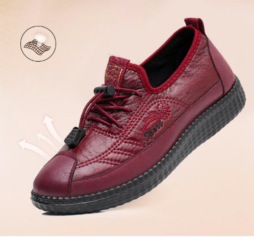 🩰【35-41】Damskie buty z miękką podeszwą i antypoślizgowymi małymi skórzanymi butami 3756487