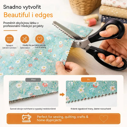 🔥Kupte 1 a získejte 1 zdarma✂️ Profesionální vroubkované nůžky – Ostré vroubkované nůžky na látku