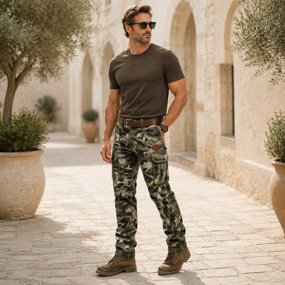 ⏳ Poslední den – sleva 50 % ✨【S–5XL】 Pánské kvalitní outdoorové kalhoty s potiskem, odolné proti opotřebení, s více kapsami, přiléhavý a univerzální střih ✨
