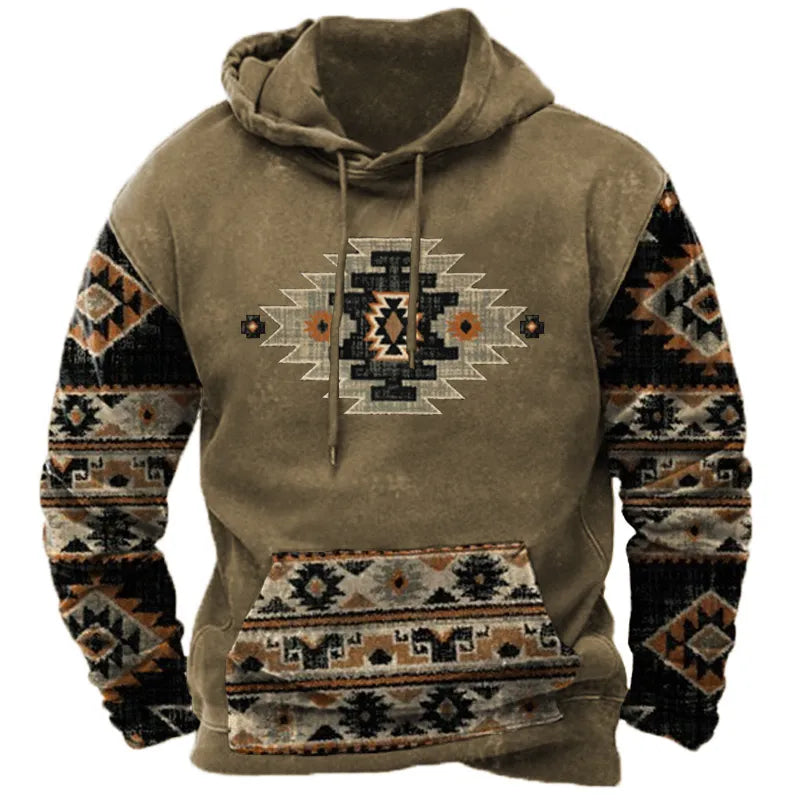 🔥[S-5XL]męska, pogrubiona bluza 3D z długimi rękawami, zapewniająca ciepło i zimno jesienią i zimą