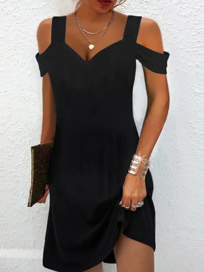 🔥🔥👗 2024 Letnia nowa modna sukienka z dekoltem w serek i nadrukiem-3646324