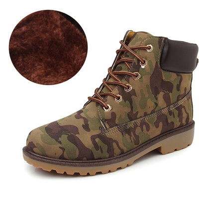 ♥️♥️【Nowy produkt】Męskie buty Martin, styl brytyjski, buty robocze wyściełane polarem, wysokie, retro, duże rozmiary-4169782