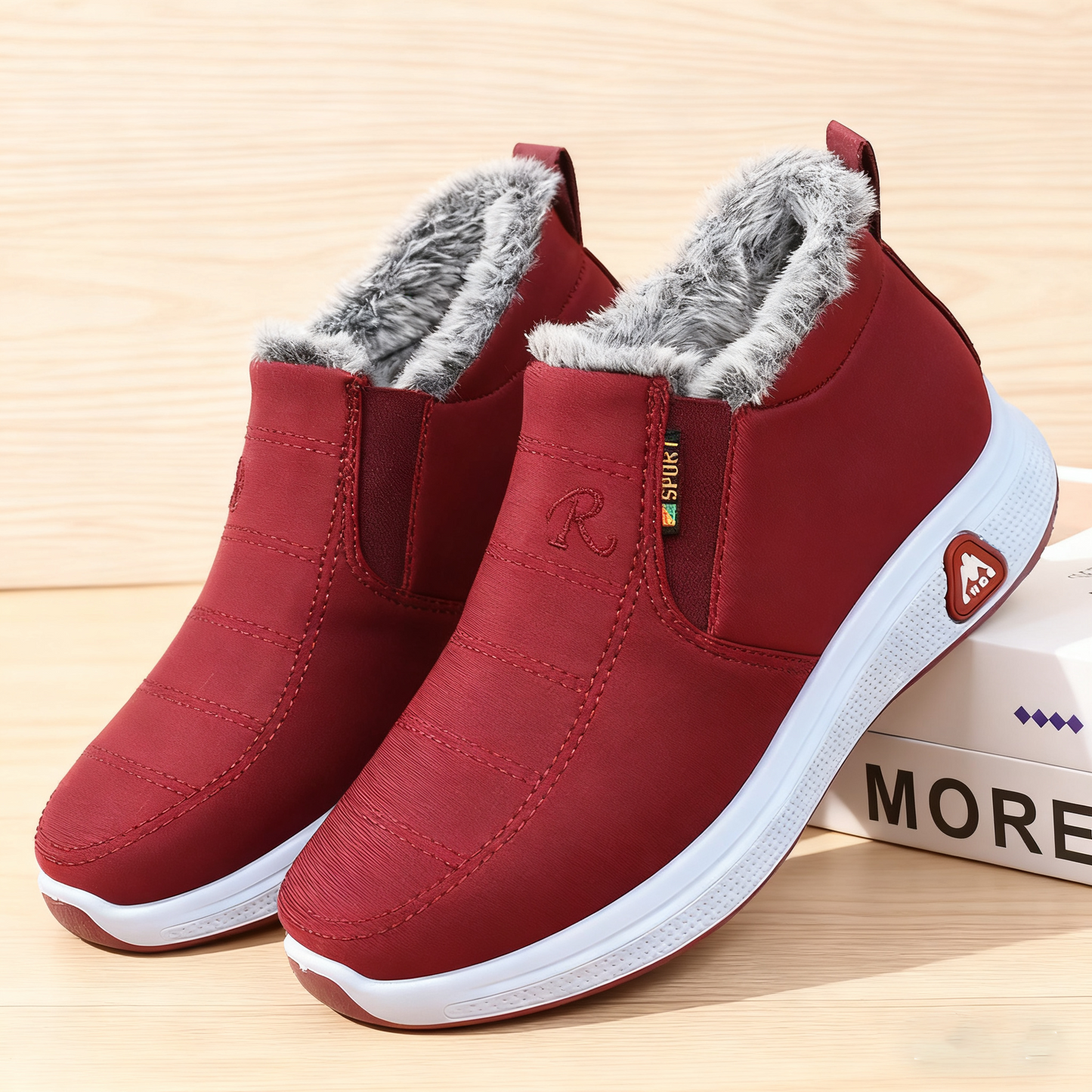 🔥【50% zniżki】Wełniane zagęszczone🔥[35-41] Damskie ciepłe, bawełniane, wodoodporne buty zimowe 4141562