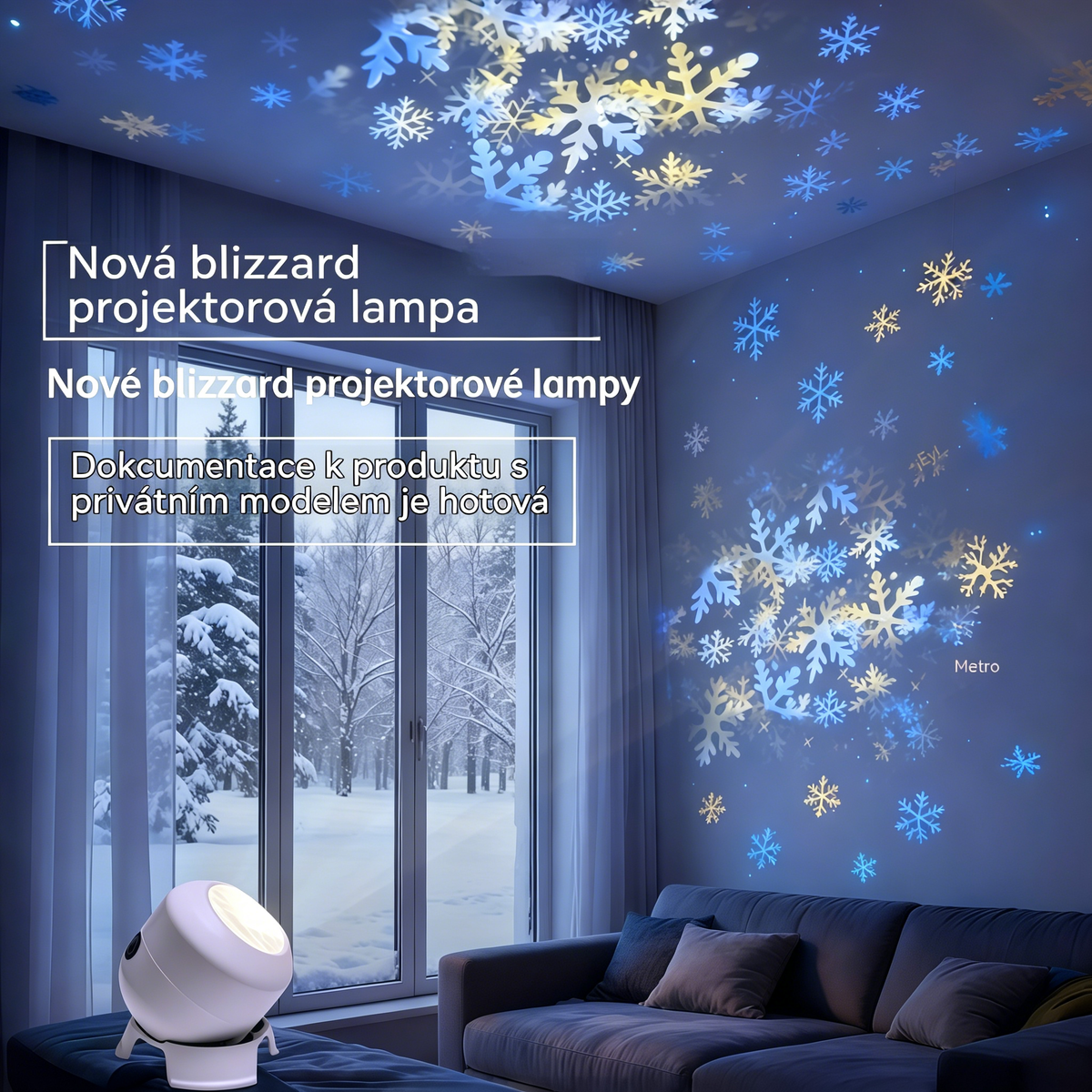 Dynamický rotující LED reflektor