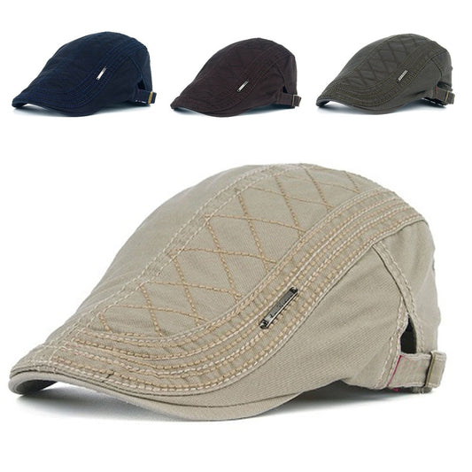 Regulowany dżinsowy beret w stylu vintage-3903735