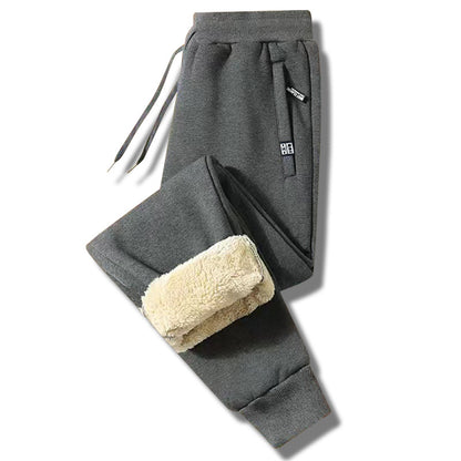 👖【M-5XL】 2024 Zimowe męskie spodnie z wełny jagnięcej z zagęszczonym, ciepłym, sportowym stylem casualowym
