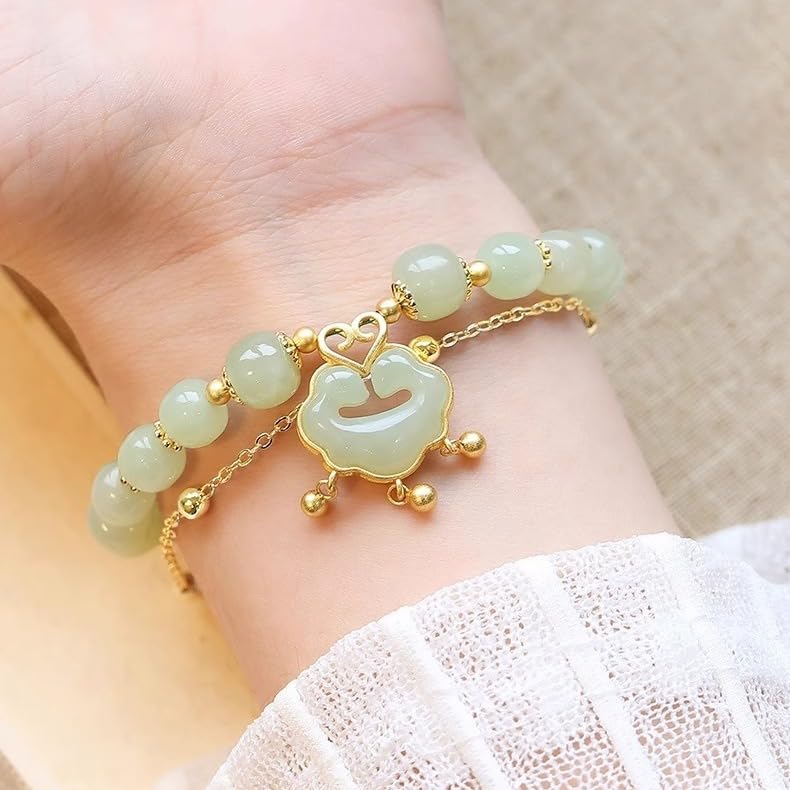 ✨Klasyczna bransoletka Xiangyun Ping An Lock w stylu chińskim