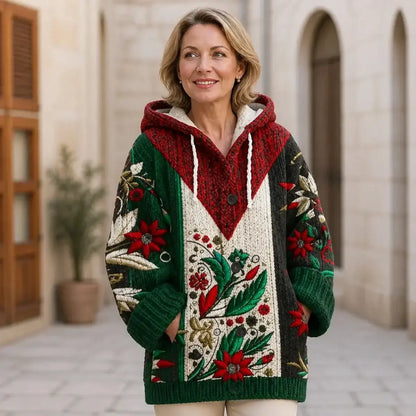 ⭐🎀Nov, topel ženski pleten kardigan v retro slogu za jesen/zimo 2026