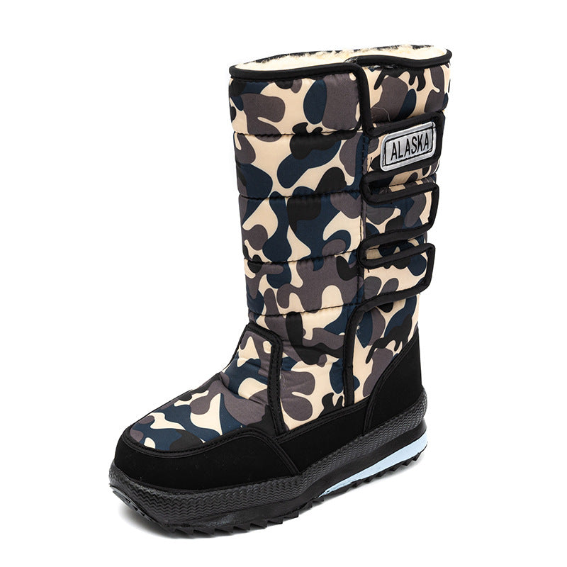 Promocija uskoro završava ⏳⏳ Zimske čizme, prikladne za toplo i hladno vrijeme, pamučna podstava, unisex visoke zimske čizme, prikladne za aktivnosti na otvorenom, zimska obuća-4167503