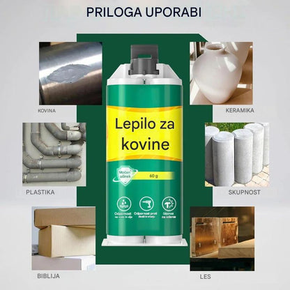 【Komplet 3 kosov】 23 evrov🔥Časovno omejen 50% popust! 🛠️Visoko trdno lepilo za popravilo kovin AB