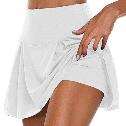 🔥【49% ZNIŻKI】👗【Kup 1, otrzymaj 1 za darmo】2 sztuki damskich sukienek ze zintegrowanymi spodenkami do sportu i fitnessu – dostępne w 13 kolorach.-4256020