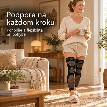 🦵🔥  Dlouhá elastická nylonová kolenní ortéza | Kompresní provedení, hřejivost a flexibilita pro sport i každodenní používání