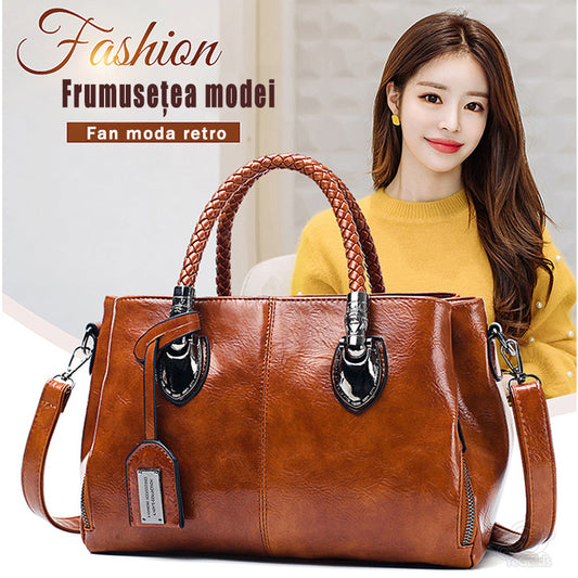 【Nowa popularna odzież damska】👜Torebka damska retro Boston ze skóry, miękka skórzana torebka, można nosić na jednym ramieniu