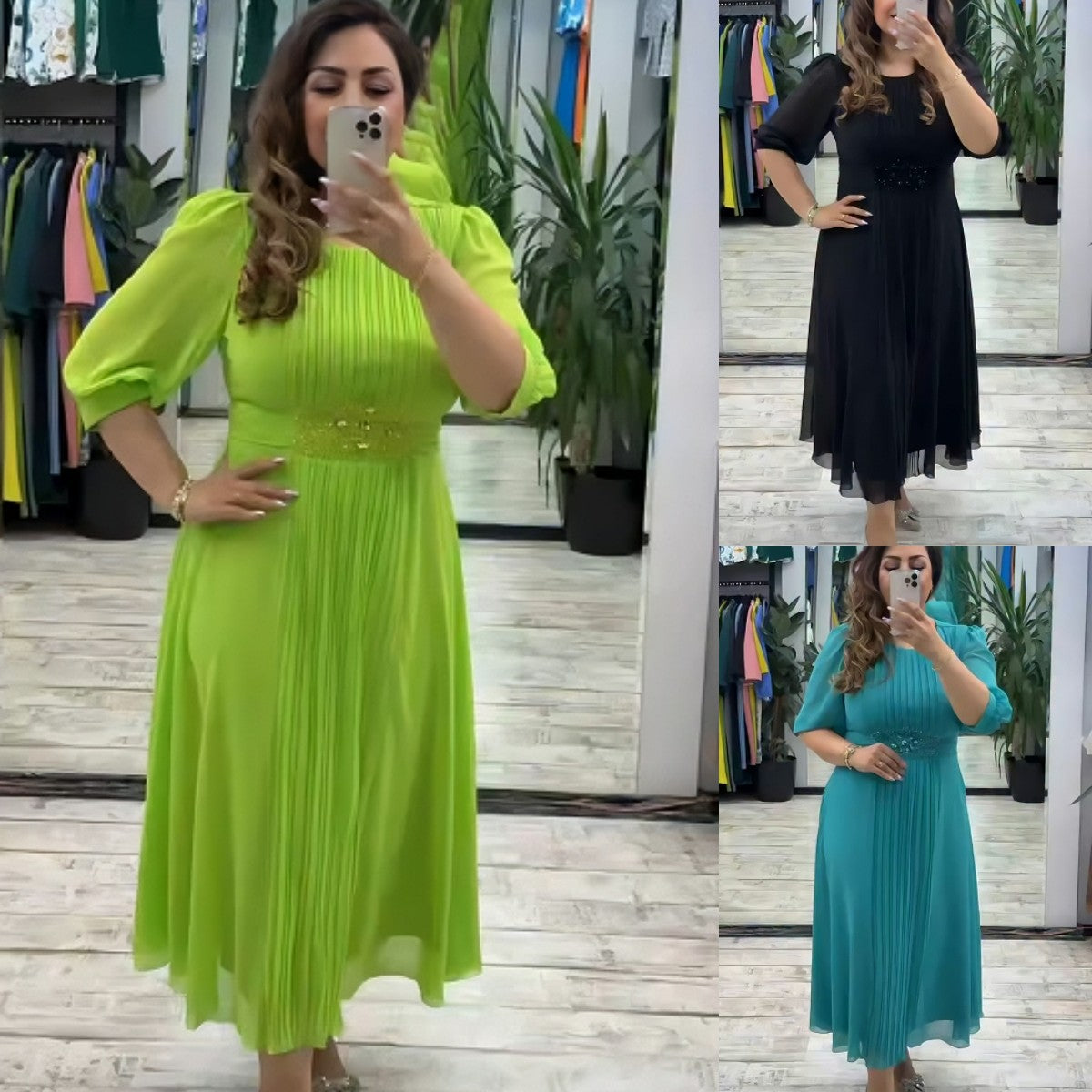 💥👗【S-5XL】Nowa modna sukienka, klasyczny design, elegancka i prosta 4064676