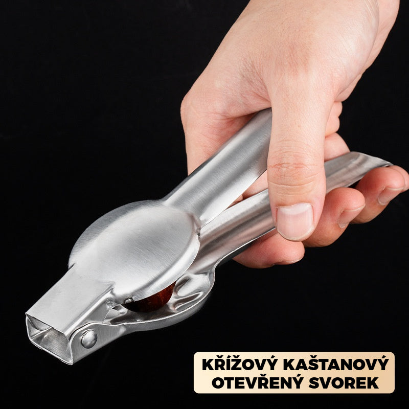 🌰Kuchyňský kráječ na kaštany, snadno se otevírá jedním stisknutím, bez poranění rukou 4155318