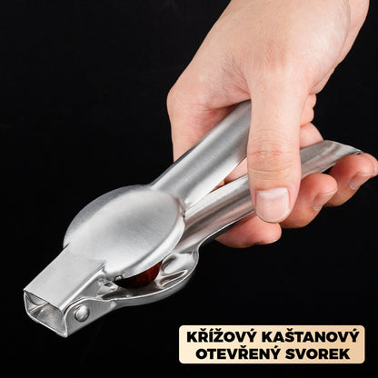 🌰Kuchyňský kráječ na kaštany, snadno se otevírá jedním stisknutím, bez poranění rukou 4155318