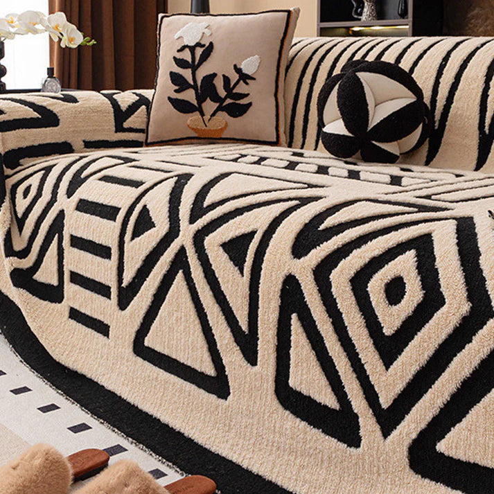 🛋️Oferta specjalna: 🎉Miękkie i antypoślizgowe pluszowe pokrowce na sofę🍂【180*130cm】 4198447