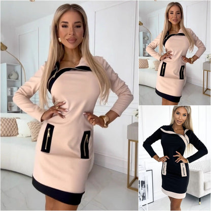【S-3XL】Nowa, najgorętsza w sezonie bluza z kapturem z denimu w bloki kolorów 4158846