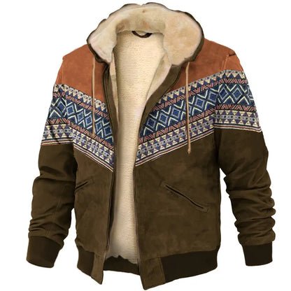 🔥【S–4XL】 Pánská podzimní a zimní volnočasová zateplená bunda z hřejivého vlněného materiálu
