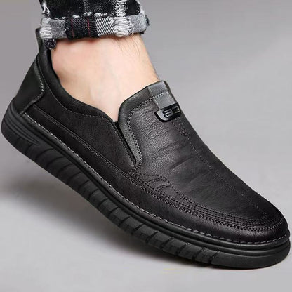 【39-44】👞 Buty męskie wykonane z miękkiej skóry naturalnej - dla pełnego komfortu dojrzałych mężczyzn
