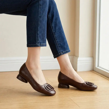 🍁👡Dámské francouzské retro ploché boty Mary Jane - nízké s kulatou špičkou - retro styl, pohodlné a všestranné
