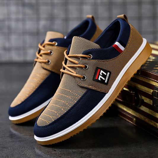 🔥HOT SALE🔥【39-44】 2024 Casual oddychające buty z płótna dla mężczyzn 3573936